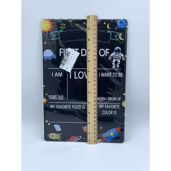 First Day of Tin Sign, Kids, Memories, Photos, 8x12 Sign NEW, Astronaut - Picture 3 of 4